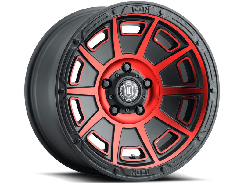 Icon Black & Red Victory Wheels | Havoc Offroad