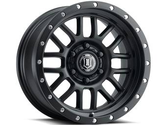 Icon Matte Black Alpha Wheels