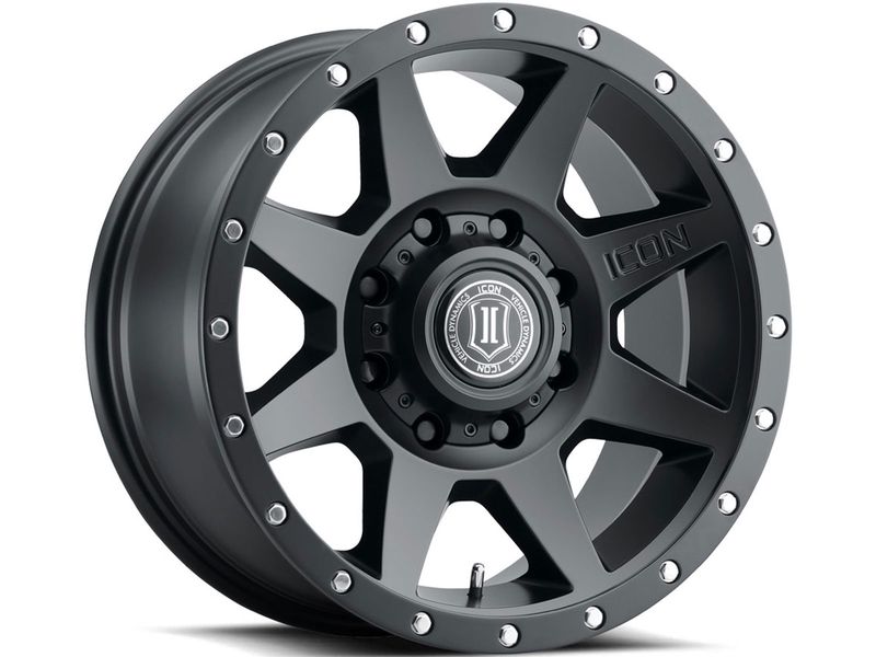 Icon Matte Black Rebound Wheels Havoc Offroad