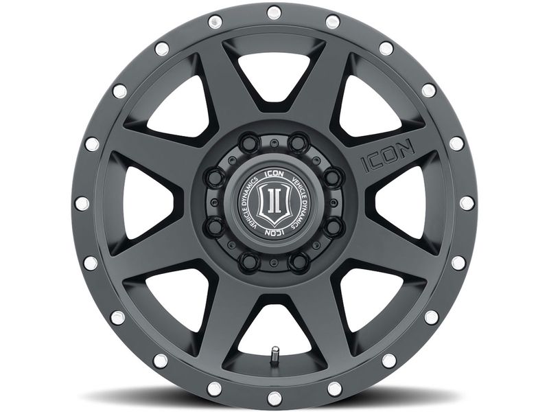 Icon Matte Black Rebound Wheels Havoc Offroad