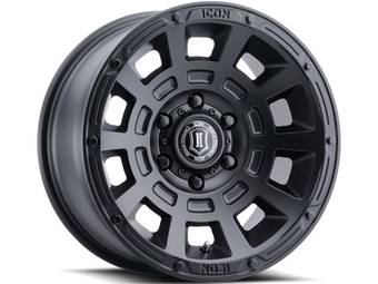 Icon Matte Black Thrust Wheels