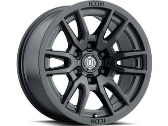 Icon Matte Black Vector 6 Wheels