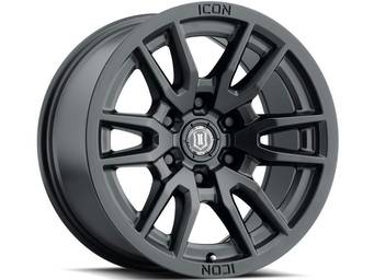 Icon Matte Black Vector 6 Wheels