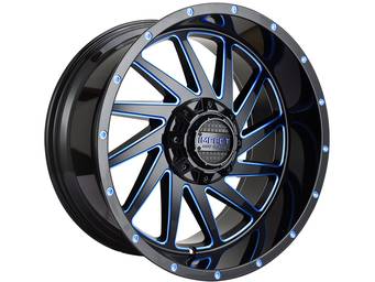 Impact Off-Road Gloss Black & Blue 811 Wheels