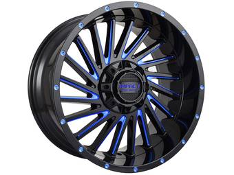 Impact Off-Road Gloss Black & Blue 812 Wheels