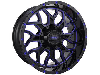 Impact Off-Road Gloss Black & Blue 813 Wheels