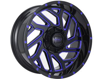 Impact Off-Road Gloss Black & Blue 823 Wheels