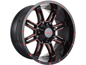 Impact Off-Road Gloss Black & Red 805 Wheels