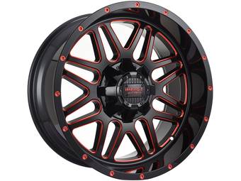 Impact Off-Road Gloss Black & Red 806 Wheels