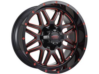 Impact Off-Road Gloss Black & Red 806 Wheels