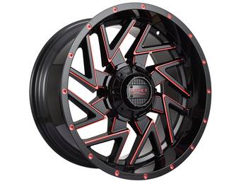 Impact Off-Road Gloss Black & Red 809 Wheels