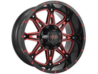 Impact Off-Road Gloss Black & Red 810 Wheels