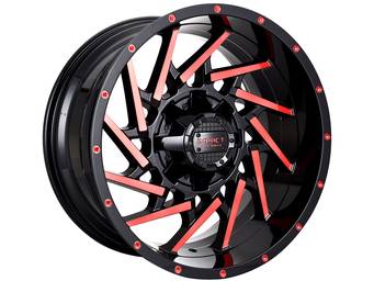 Impact Off-Road Gloss Black & Red 816 Wheels