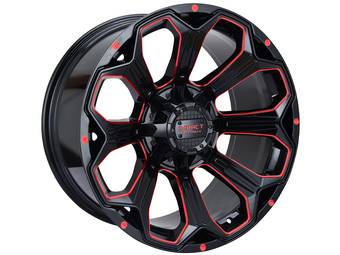 Impact Off-Road Gloss Black & Red 817 Wheels