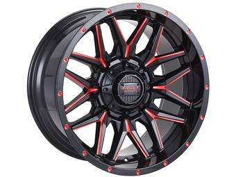 Impact Off-Road Gloss Black & Red 819 Wheels