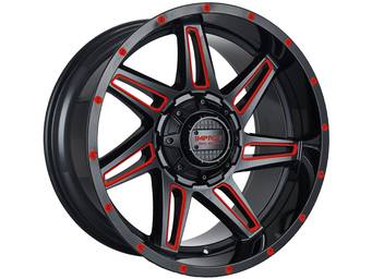 Impact Off-Road Gloss Black & Red 820 Wheels