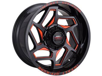 Impact Off-Road Gloss Black & Red 826 Wheels