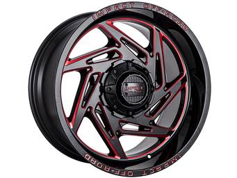Impact Off-Road Gloss Black & Red 830 Wheels