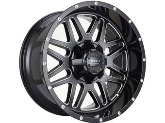 Impact Off-Road Milled Gloss Black 806 Wheels