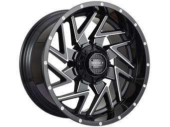 Impact Off-Road Milled Gloss Black 809 Wheels