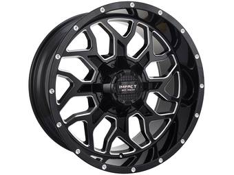 Impact Off-Road Milled Gloss Black 813 Wheels