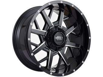 Impact Off-Road Milled Gloss Black 815 Wheels