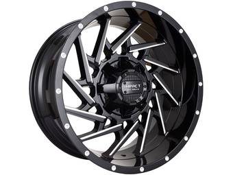 Impact Off-Road Milled Gloss Black 816 Wheels