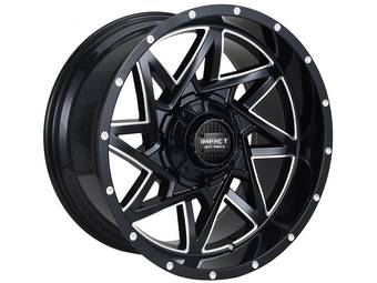 Impact Off-Road Milled Gloss Black 821 Wheels