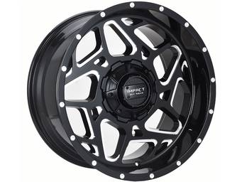 Impact Off-Road Milled Gloss Black 822 Wheels
