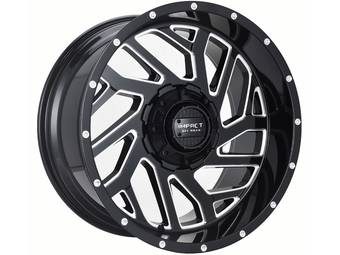 Impact Off-Road Milled Gloss Black 823 Wheels