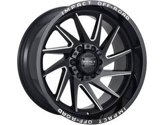 Impact Off-Road Milled Gloss Black 824 Wheels