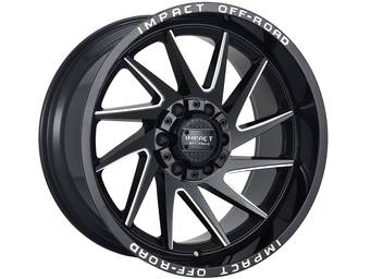 Impact Off-Road Milled Gloss Black 824 Wheels