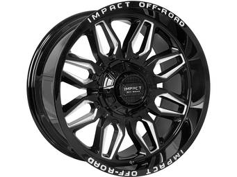 Impact Off-Road Milled Gloss Black 827 Wheels
