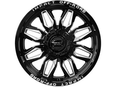 Impact Off-Road Milled Gloss Black 827 Wheels | Havoc Offroad