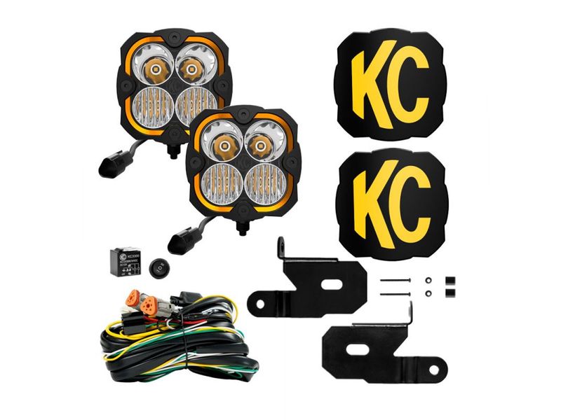 アーリーショベル　外し　KC バイク用ライト モデル5 KC HiLiTES FLEX ERA 4 Custom Light Mounts 97141 | Havoc Offroad