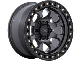 KMC Grey KM550 Riot SBL Wheel