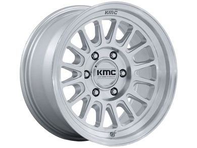 KMC Machined Silver KM733 Impact FFT Wheels | Havoc Offroad