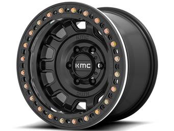 KMC Matte Black KM236 Tank Beadlock Wheels