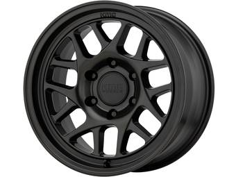 KMC Matte Black KM717 Bully OL Wheels