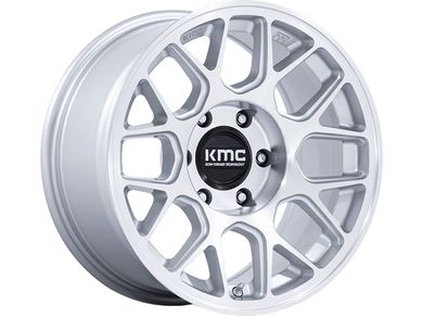 KMC Silver KM730 Hatchet Wheels | Havoc Offroad