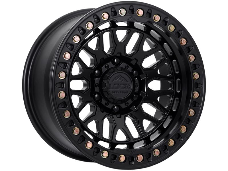 Harley Invader Rims Lock Off-Road Forged Matte Black Invader Beadlock Wheel INVADER-7957MBF ...