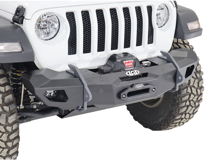 LoD Offroad Black Ops Shorty Front Winch Bumper JFB1885 | Havoc Offroad