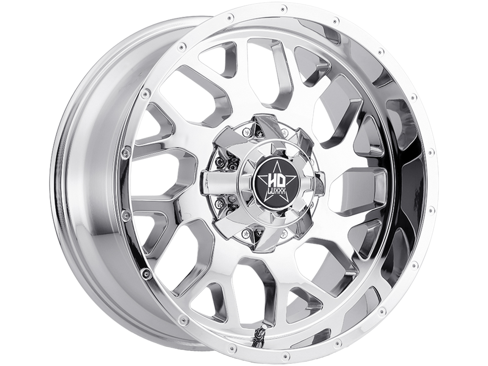 Luxxx HD Chrome LHD8 Wheel LHD824148165170-76K-C | Havoc Offroad