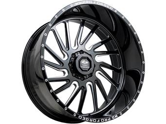 Luxxx HD Forged Milled Gloss Black Pro 1 Hornet Wheel