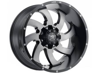 Luxxx HD Grey & Black LHD12 Wheel