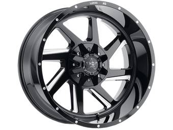 Luxxx HD Milled Gloss Black LHD14 Wheel