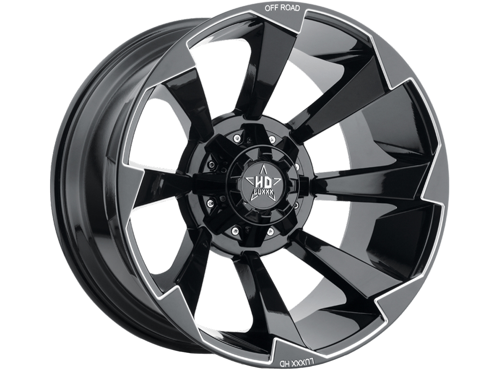 Luxxx HD Milled Gloss Black LHD16 Wheel LHD162095139150-12I-A1