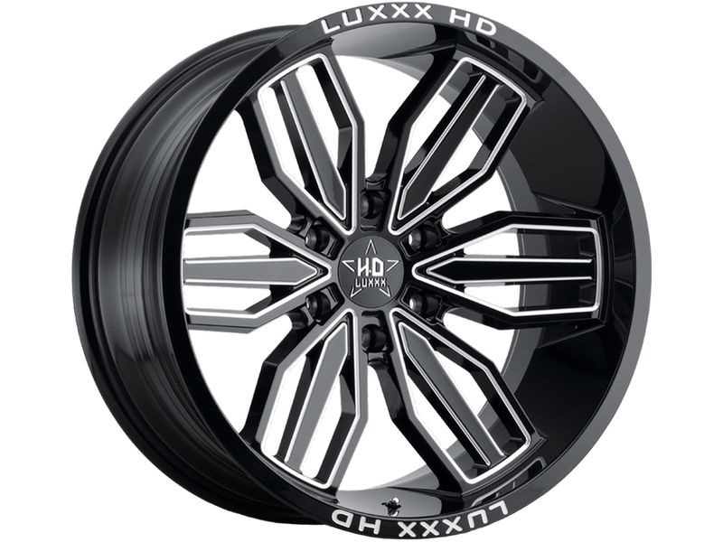 Luxxx HD Milled Gloss Black LHD21 Wheels | Havoc Offroad
