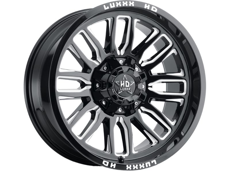 Luxxx HD Milled Gloss Black LHD26 Wheel LHD262095127135-12E-A1