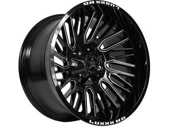 Luxxx HD Milled Gloss Black LHD28 Wheel